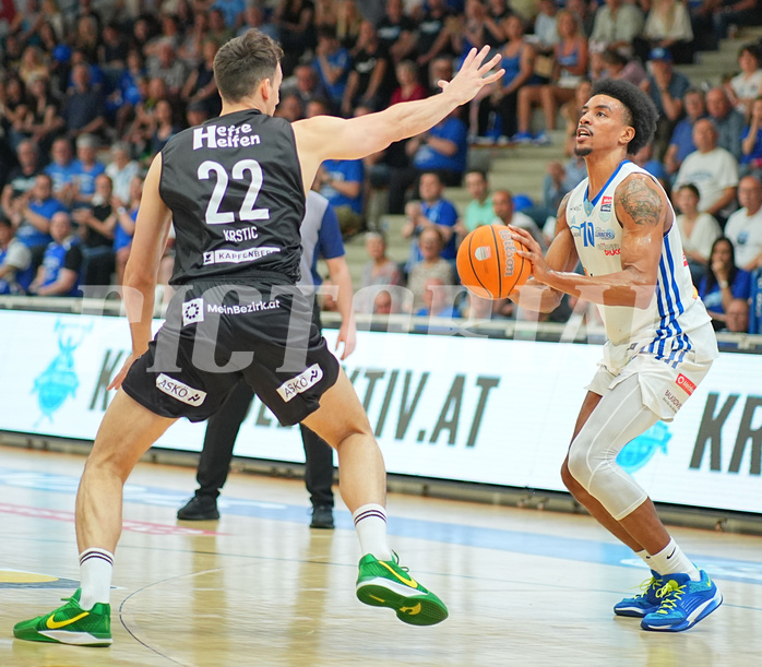 Basketball, Basketball Superliga 2024/25, Playoffs, Viertelfinale Spiel 3, Oberwart Gunners vs. Kapfenberg 

