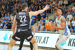 Basketball, Basketball Superliga 2024/25, Playoffs, Viertelfinale Spiel 3, Oberwart Gunners vs. Kapfenberg 

