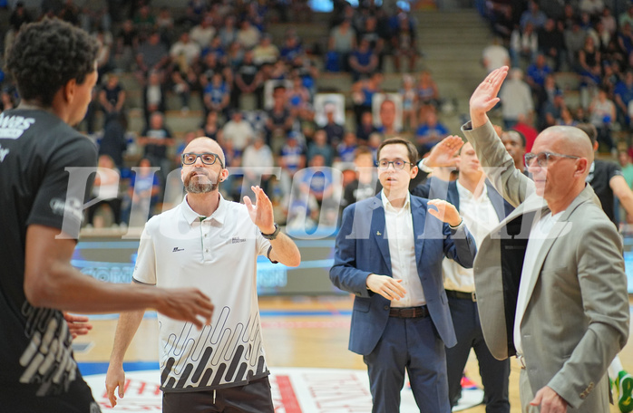 Basketball, Basketball Superliga 2024/25, Playoffs, Viertelfinale Spiel 3, Oberwart Gunners vs. Kapfenberg 

