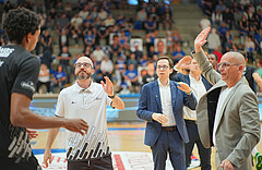 Basketball, Basketball Superliga 2024/25, Playoffs, Viertelfinale Spiel 3, Oberwart Gunners vs. Kapfenberg 

