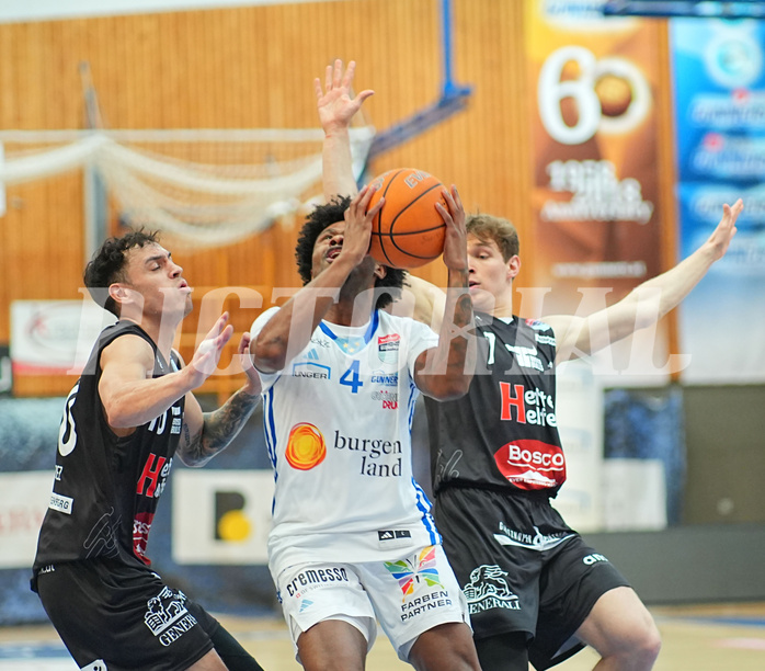 Basketball, Basketball Superliga 2024/25, Playoffs, Viertelfinale Spiel 3, Oberwart Gunners vs. Kapfenberg 


