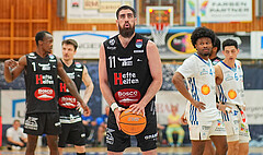 Basketball, Basketball Superliga 2024/25, Playoffs, Viertelfinale Spiel 3, Oberwart Gunners vs. Kapfenberg 

