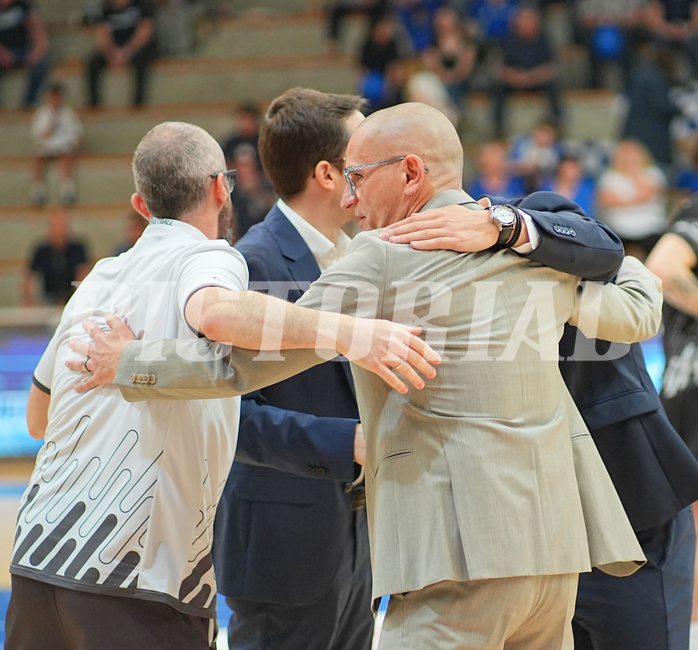 Basketball, Basketball Superliga 2024/25, Playoffs, Viertelfinale Spiel 3, Oberwart Gunners vs. Kapfenberg 

