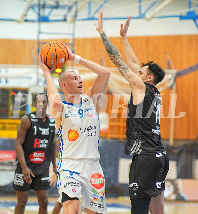 Basketball, Basketball Superliga 2024/25, Playoffs, Viertelfinale Spiel 3, Oberwart Gunners vs. Kapfenberg 

