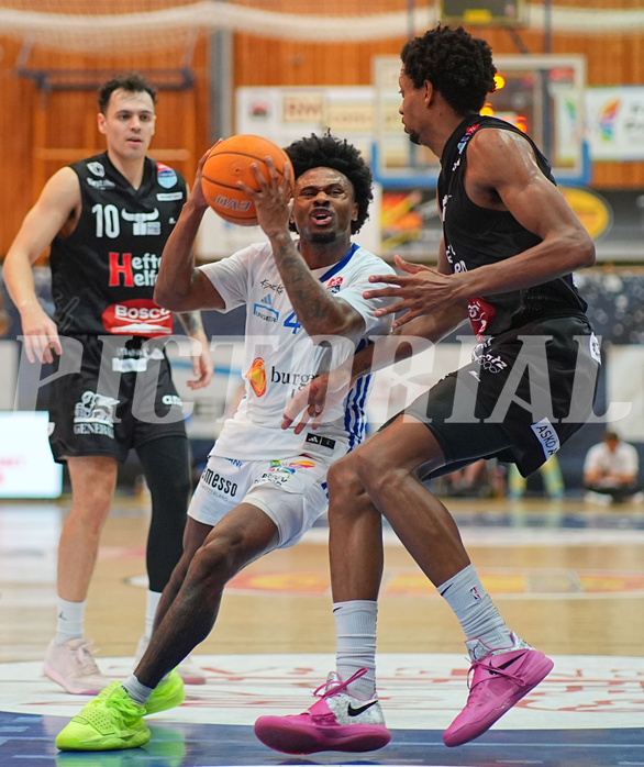 Basketball, Basketball Superliga 2024/25, Playoffs, Viertelfinale Spiel 3, Oberwart Gunners vs. Kapfenberg 

