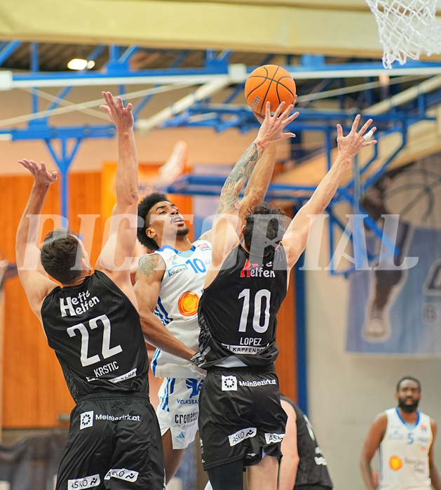 Basketball, Basketball Superliga 2024/25, Playoffs, Viertelfinale Spiel 3, Oberwart Gunners vs. Kapfenberg 

