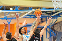 Basketball, Basketball Superliga 2024/25, Playoffs, Viertelfinale Spiel 3, Oberwart Gunners vs. Kapfenberg 

