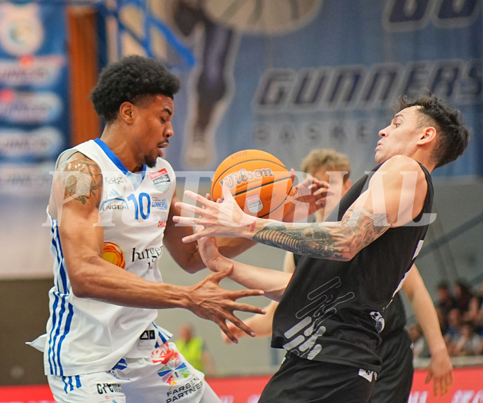 Basketball, Basketball Superliga 2024/25, Playoffs, Viertelfinale Spiel 3, Oberwart Gunners vs. Kapfenberg 

