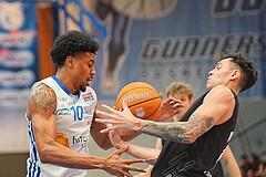 Basketball, Basketball Superliga 2024/25, Playoffs, Viertelfinale Spiel 3, Oberwart Gunners vs. Kapfenberg 

