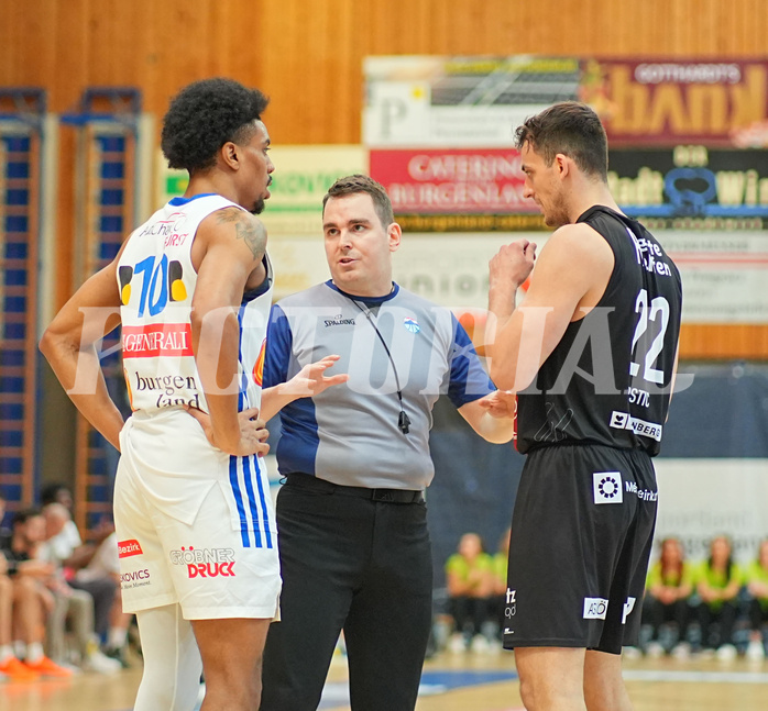 Basketball, Basketball Superliga 2024/25, Playoffs, Viertelfinale Spiel 3, Oberwart Gunners vs. Kapfenberg 

