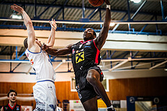Basketball, bet-at-home Basketball Superliga 2021/22, Grunddurchgang Runde 9, Oberwart Gunners, Flyers Wels, Tylan Jamon Birts (1)