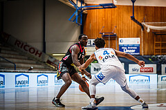 Basketball, bet-at-home Basketball Superliga 2021/22, Grunddurchgang Runde 9, Oberwart Gunners, Flyers Wels, Tylan Jamon Birts (1)