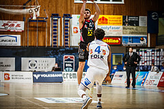 Basketball, bet-at-home Basketball Superliga 2021/22, Grunddurchgang Runde 9, Oberwart Gunners, Flyers Wels, Samuel Orf (13)