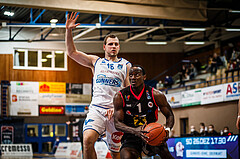 Basketball, bet-at-home Basketball Superliga 2021/22, Grunddurchgang Runde 9, Oberwart Gunners, Flyers Wels, Tylan Jamon Birts (1)