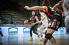 Basketball, bet-at-home Basketball Superliga 2021/22, Grunddurchgang Runde 9, Oberwart Gunners, Flyers Wels, Christian Von Fintel (27)