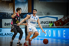 Basketball, bet-at-home Basketball Superliga 2021/22, Grunddurchgang Runde 9, Oberwart Gunners, Flyers Wels, Ioannis Chatzinikolas (11)