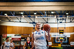 Basketball, bet-at-home Basketball Superliga 2021/22, Grunddurchgang Runde 9, Oberwart Gunners, Flyers Wels, Renato Poljak (16)