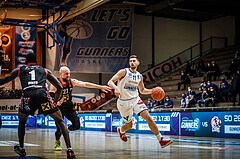 Basketball, bet-at-home Basketball Superliga 2021/22, Grunddurchgang Runde 9, Oberwart Gunners, Flyers Wels, Ioannis Chatzinikolas (11)
