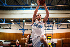 Basketball, bet-at-home Basketball Superliga 2021/22, Grunddurchgang Runde 9, Oberwart Gunners, Flyers Wels, Renato Poljak (16)
