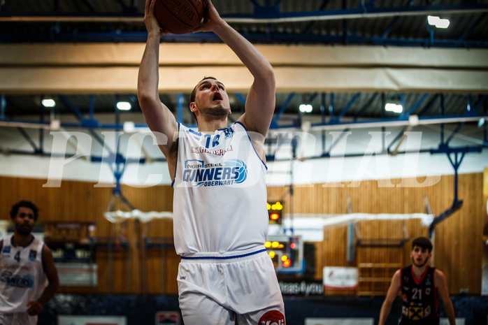 Basketball, bet-at-home Basketball Superliga 2021/22, Grunddurchgang Runde 9, Oberwart Gunners, Flyers Wels, Renato Poljak (16)