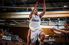 Basketball, bet-at-home Basketball Superliga 2021/22, Grunddurchgang Runde 9, Oberwart Gunners, Flyers Wels, Renato Poljak (16)