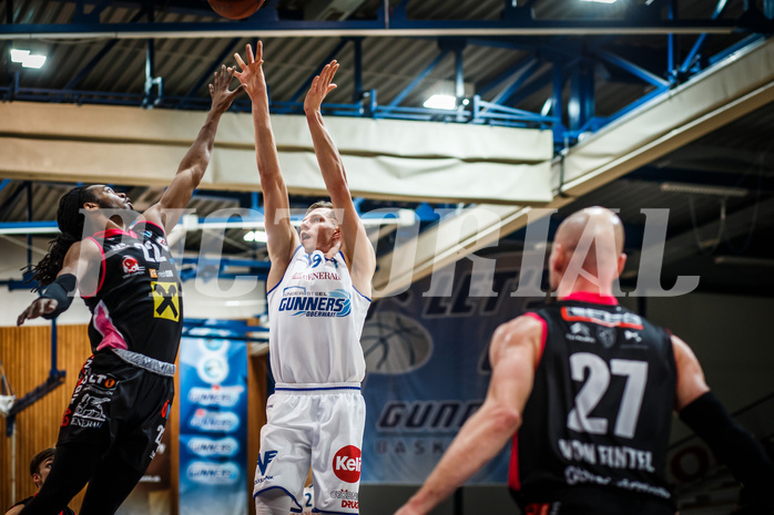 Basketball, bet-at-home Basketball Superliga 2021/22, Grunddurchgang Runde 9, Oberwart Gunners, Flyers Wels, Edi Patekar (9)