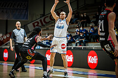 Basketball, bet-at-home Basketball Superliga 2021/22, Grunddurchgang Runde 9, Oberwart Gunners, Flyers Wels, Sebastian Käferle (7)