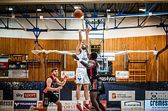 Basketball, bet-at-home Basketball Superliga 2021/22, Grunddurchgang Runde 9, Oberwart Gunners, Flyers Wels, Ioannis Chatzinikolas (11)