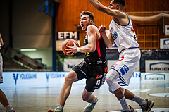 Basketball, bet-at-home Basketball Superliga 2021/22, Grunddurchgang Runde 9, Oberwart Gunners, Flyers Wels, Elvir Jakupovic (21)