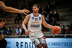 Basketball, bet-at-home Basketball Superliga 2021/22, Grunddurchgang Runde 9, Oberwart Gunners, Flyers Wels, Ioannis Chatzinikolas (11)