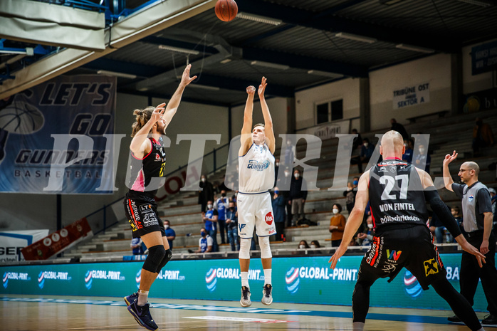 Basketball, bet-at-home Basketball Superliga 2021/22, Grunddurchgang Runde 9, Oberwart Gunners, Flyers Wels, Edi Patekar (9)
