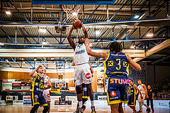 Basketball, bet-at-home Basketball Superliga 2021/22, Grunddurchgang Runde 12, Oberwart Gunners, UBSC Graz, Emondre Rickman (14)