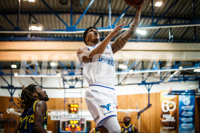 Basketball, bet-at-home Basketball Superliga 2021/22, Grunddurchgang Runde 12, Oberwart Gunners, UBSC Graz, Rob Howard (5)