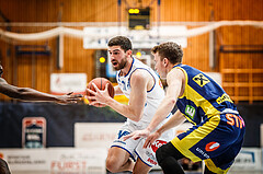 Basketball, bet-at-home Basketball Superliga 2021/22, Grunddurchgang Runde 12, Oberwart Gunners, UBSC Graz, Ioannis Chatzinikolas (11)