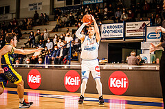 Basketball, bet-at-home Basketball Superliga 2021/22, Grunddurchgang Runde 12, Oberwart Gunners, UBSC Graz, Jonathan Knessl (12)#