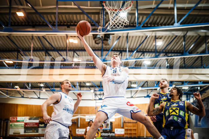 Basketball, bet-at-home Basketball Superliga 2021/22, Grunddurchgang Runde 12, Oberwart Gunners, UBSC Graz, Brock Gardner (10)