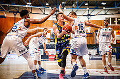 Basketball, bet-at-home Basketball Superliga 2021/22, Grunddurchgang Runde 12, Oberwart Gunners, UBSC Graz, Lukas Simoner (12)