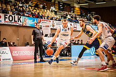 Basketball, bet-at-home Basketball Superliga 2021/22, Grunddurchgang Runde 12, Oberwart Gunners, UBSC Graz, Renato Poljak (16)