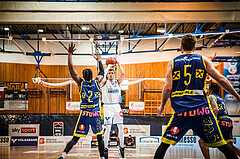 Basketball, bet-at-home Basketball Superliga 2021/22, Grunddurchgang Runde 12, Oberwart Gunners, UBSC Graz, Jonathan Knessl (12)