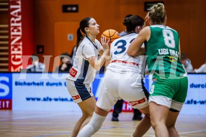 Basketball, Win2Day Basketball Damen Superliga 2024/25, Grunddurchgang 7.Runde, Vienna Timberwolves, UBI Graz, Lara Binder (9)