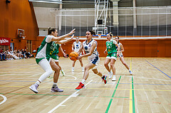 Basketball, Win2Day Basketball Damen Superliga 2024/25, Grunddurchgang 7.Runde, Vienna Timberwolves, UBI Graz, Lenny Jacimovic (17), Sophie Kunert (16)