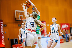 Basketball, Win2Day Basketball Damen Superliga 2024/25, Grunddurchgang 7.Runde, Vienna Timberwolves, UBI Graz, Simone Sill (13), Johanna Mölls (4)