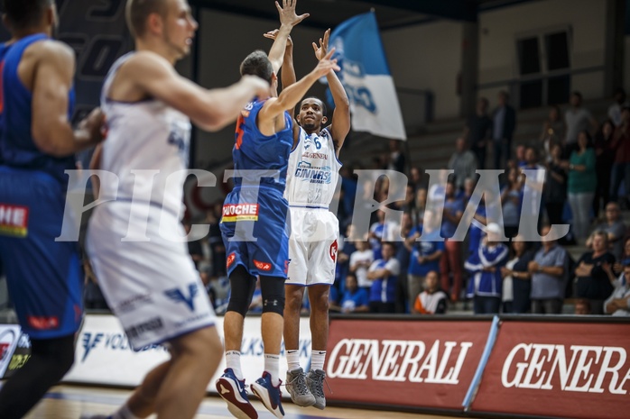 Basketball, Admiral Basketball Superliga 2019/20, Grunddurchgang 1.Runde, Oberwart Gunners, Kapfenberg Bulls, Lawrence Alexander (6)