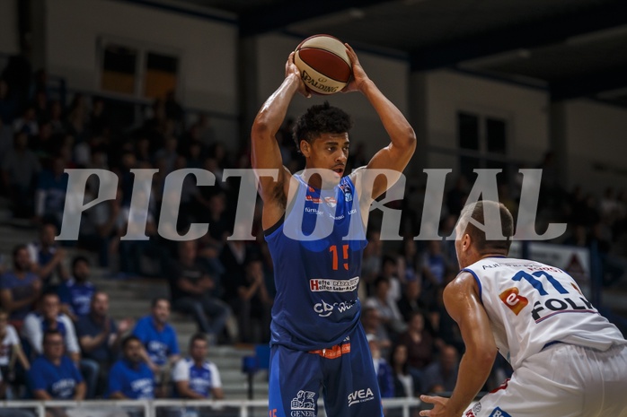 Basketball, Admiral Basketball Superliga 2019/20, Grunddurchgang 1.Runde, Oberwart Gunners, Kapfenberg Bulls, Jeremy Jones (15)