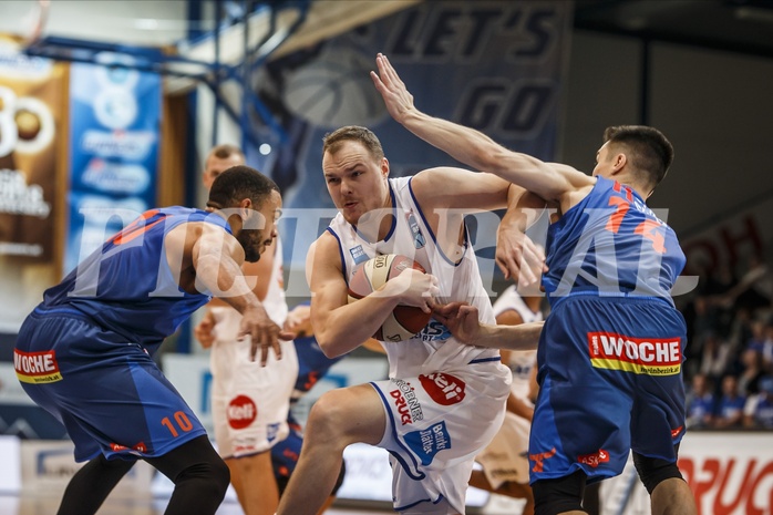 Basketball, Admiral Basketball Superliga 2019/20, Grunddurchgang 1.Runde, Oberwart Gunners, Kapfenberg Bulls, Sebastian Käferle (7)