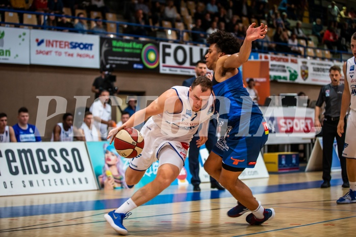 Basketball, Admiral Basketball Superliga 2019/20, Grunddurchgang 1.Runde, UNGER STEEL Gunners Oberwart, Kapfenberg Bulls, Sebastian Käferle (7)