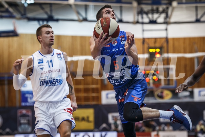 Basketball, Admiral Basketball Superliga 2019/20, Grunddurchgang 1.Runde, Oberwart Gunners, Kapfenberg Bulls, Bogic Vujosevic (5)