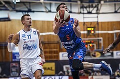 Basketball, Admiral Basketball Superliga 2019/20, Grunddurchgang 1.Runde, Oberwart Gunners, Kapfenberg Bulls, Bogic Vujosevic (5)