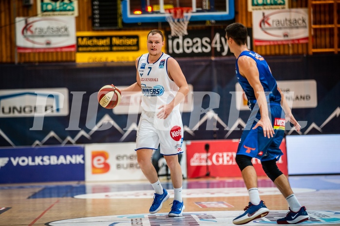 Basketball, Admiral Basketball Superliga 2019/20, Grunddurchgang 1.Runde, UNGER STEEL Gunners Oberwart, Kapfenberg Bulls, Sebastian Käferle (7)