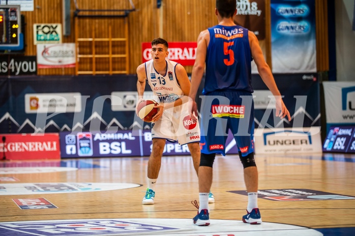 Basketball, Admiral Basketball Superliga 2019/20, Grunddurchgang 1.Runde, UNGER STEEL Gunners Oberwart, Kapfenberg Bulls, Stefan Blazevic (13)